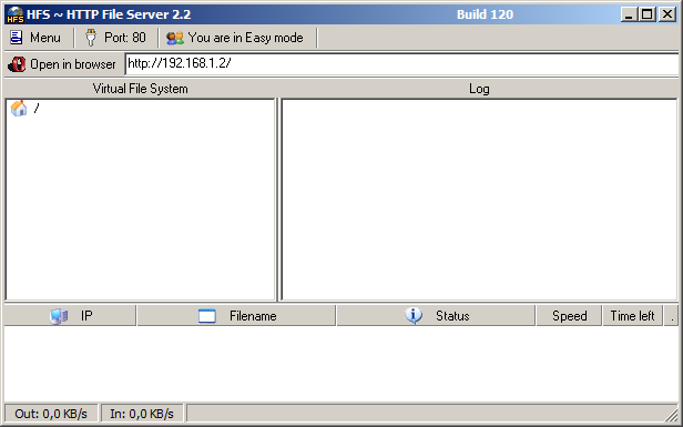 HFS - HTTP File Server 2.3b Build 290